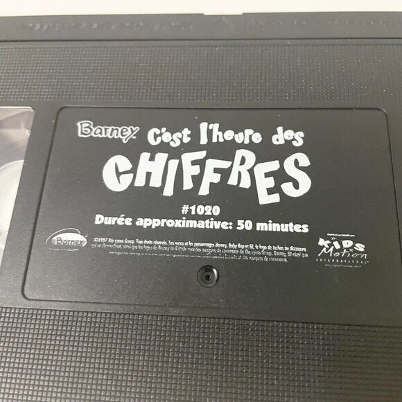 1997 Barney C’est L’heure Des Chiffres VHS FRENCH Clamshell - Picture 15 of 16